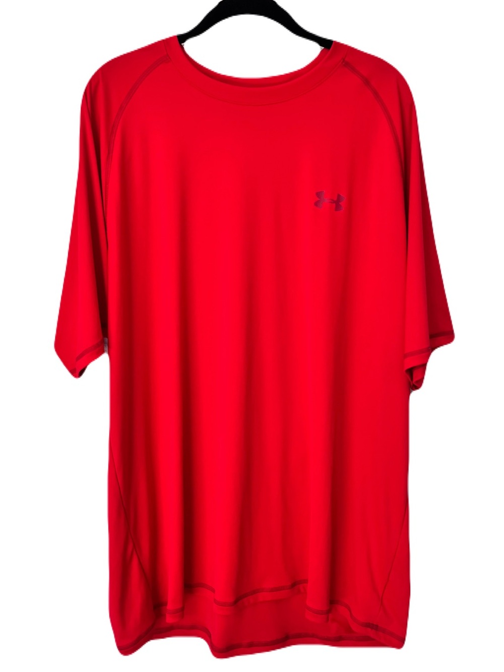 Under Armor Red Heat Gear Loose Fit T-Shirt, Size XXL